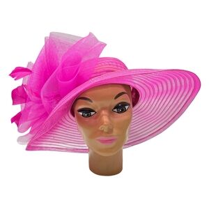 Bellissima Millinery Collection Derby Hat Pink